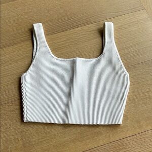 Aritzia Babaton Sculpt Knit Squareneck Cropped Tank